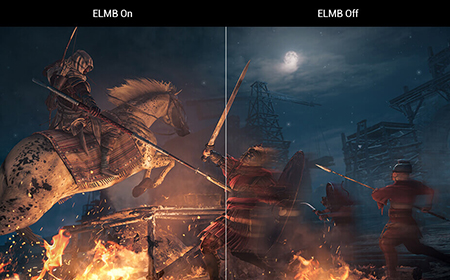 ASUS-exclusive Extreme Low Motion Blur Technology